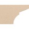 Ekena Millwork 6in. W x 8in. H x 12in. L Monterey Woodgrain TimberThane Rafter Tail, Primed Tan RFTUR06X08X12MONRCPR - alternate 6
